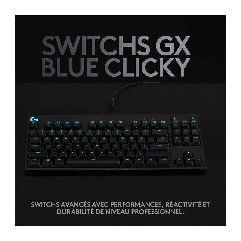 Clavier Gaming G Pro TKL RGB Noir - LOGITECH - CLA_LOG_G_PRO_TKL