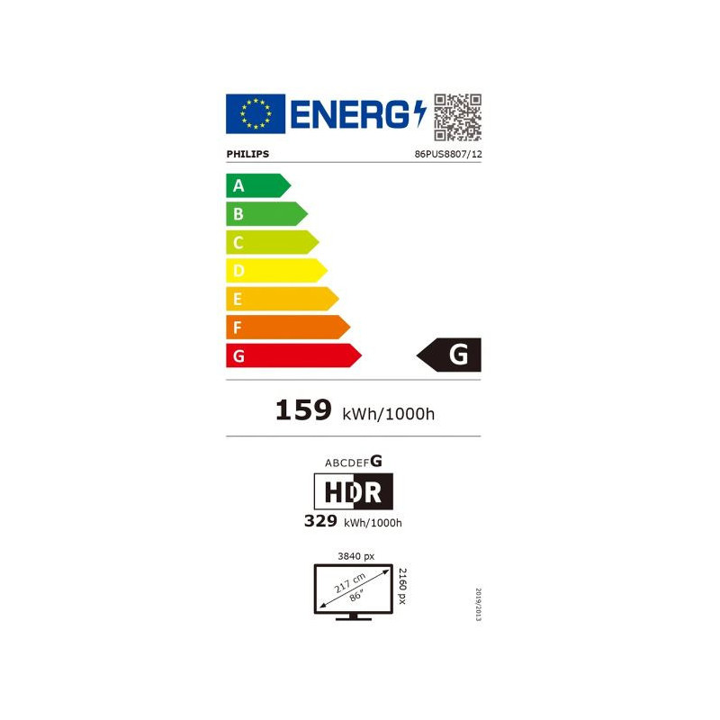 TV - LED - PHILIPS - 217 cm - 4K - 100/120Hz - Android TV - Ambilight - 86PUS8807/12