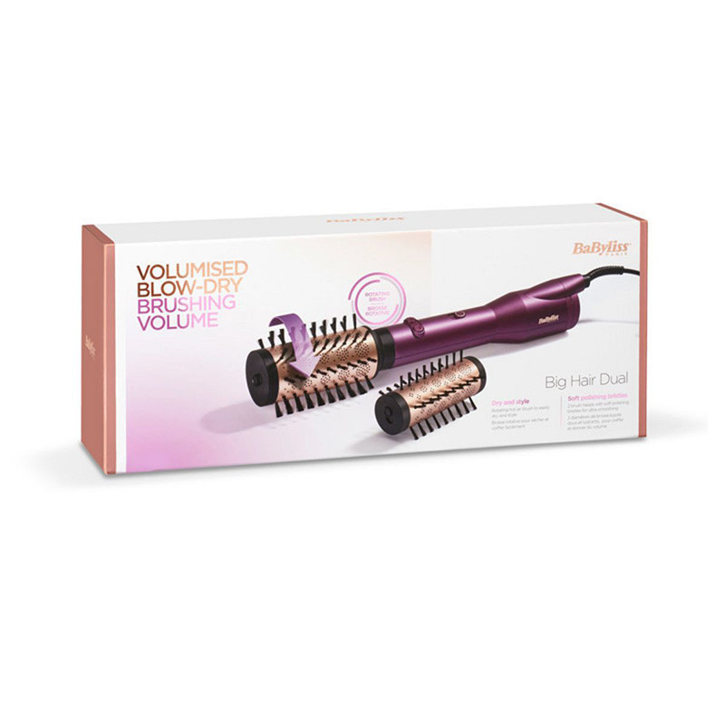 Brosse soufflante Big hair dual rotative 650W Violet/Or - BABYLISS - AS950E