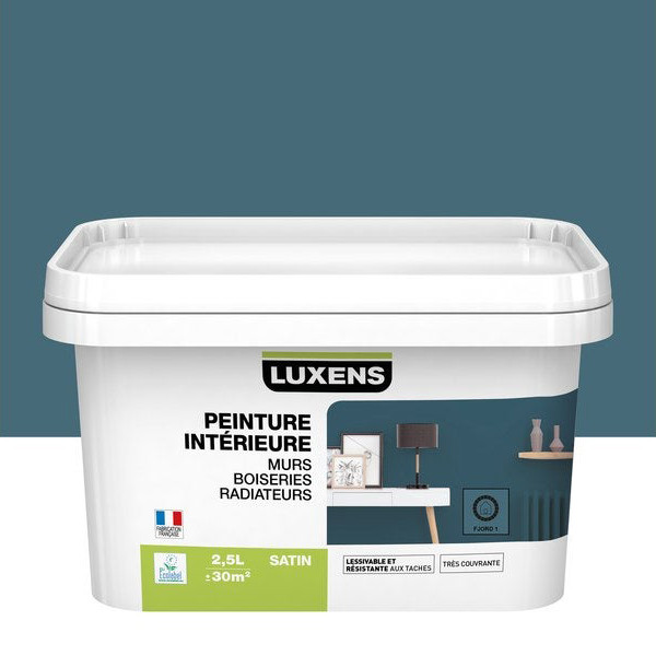 Peinture mur, plafond, boiserie blanc velours LUXENS Couvrant 10l