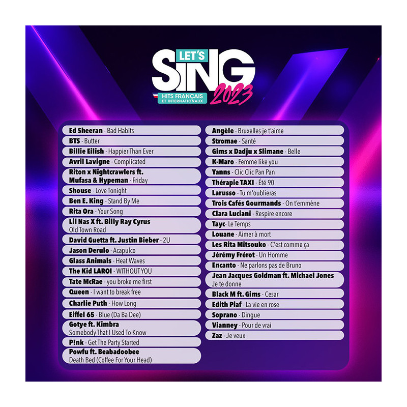 Jeu Switch Let's Sing 2023 - KOCH MEDIA - 72840021461