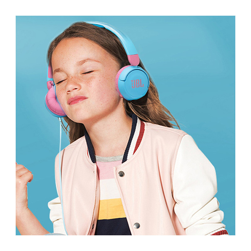 Casque Filaire pour Enfant Bleu/Rose - JBL - JBLJR310BLU