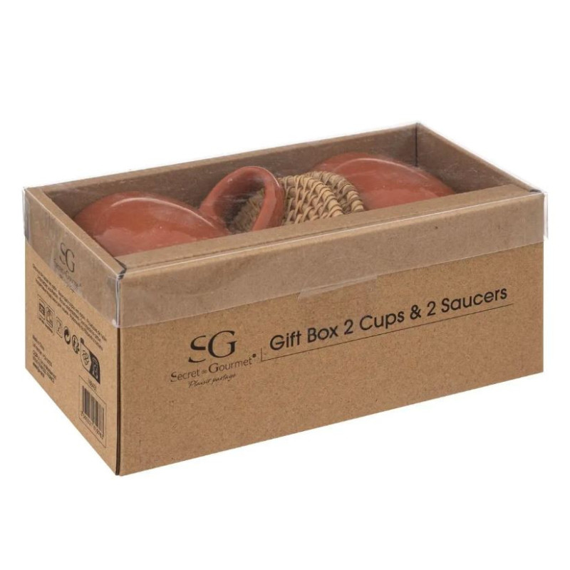 Coffret de 2 mugs Alicante 30cL Terracotta