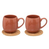 Coffret de 2 mugs Alicante 30cL Terracotta