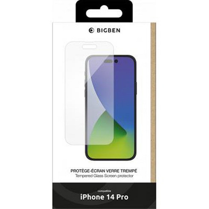 Protection écran verre transparent iPhone 12, 12 Pro BIGBEN : la