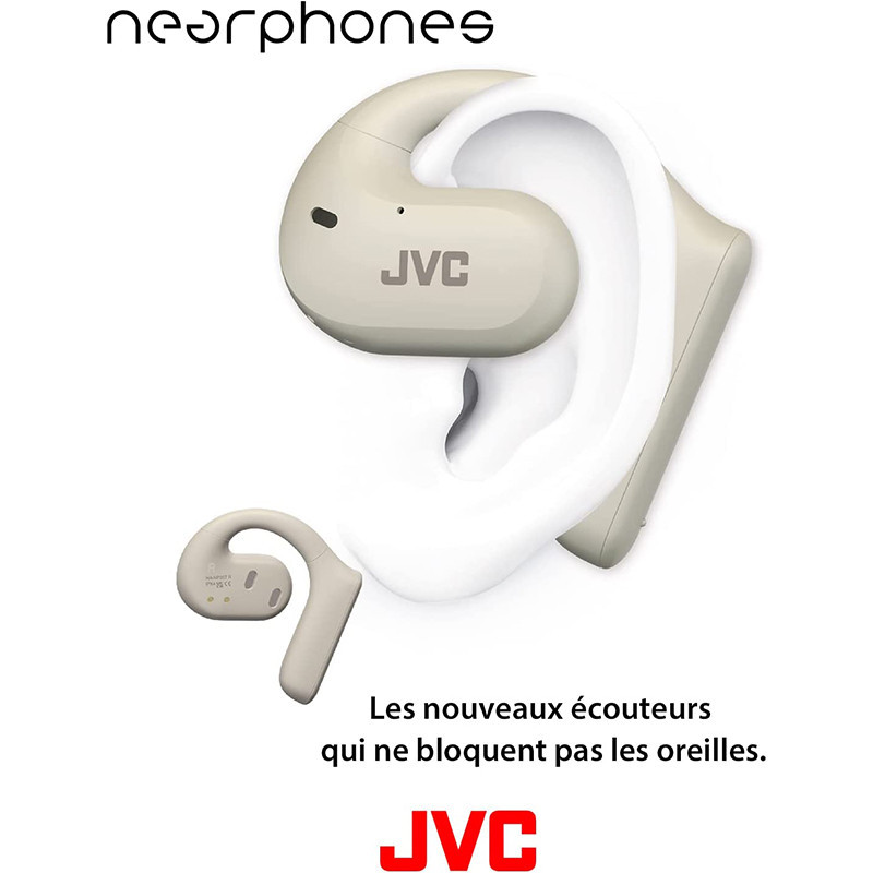 Écouteurs sans Fil Bluetooth Oreille Ouverte Stéréo Fermé Blanc - JVC - HANP35TWU