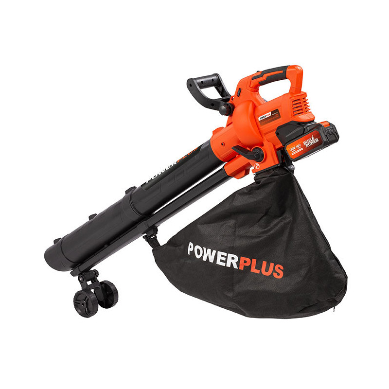 Aspirateur/Souffleur de Feuilles Dual Power Sans balais 40V - POWER PLUS