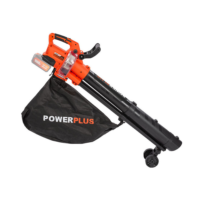 Aspirateur/Souffleur de Feuilles Dual Power Sans balais 40V - POWER PLUS