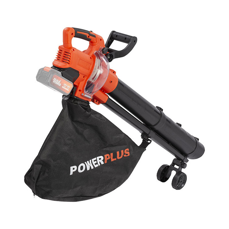 Aspirateur/Souffleur de Feuilles Dual Power Sans balais 40V - POWER PLUS