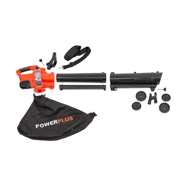 Aspirateur/Souffleur de Feuilles Dual Power Sans balais 40V - POWER PLUS