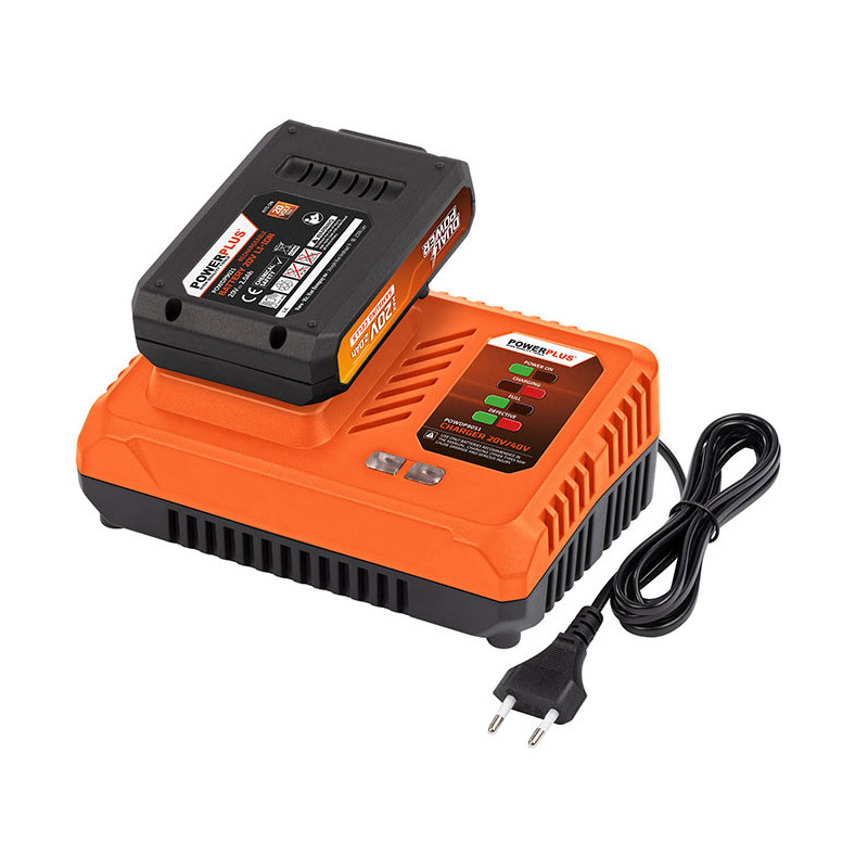 Taille-Haie Dual Power 20V 580mm + Batterie + Chargeur - POWER PLUS