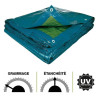 Bâche Multi Usages 6x10cm Bleu/Vert - TERRE JARDIN - 0067,