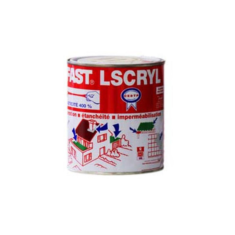 Revêtement d'étanchéité Lscryl 1Kg Gris Perle - EVERFAST - 4742