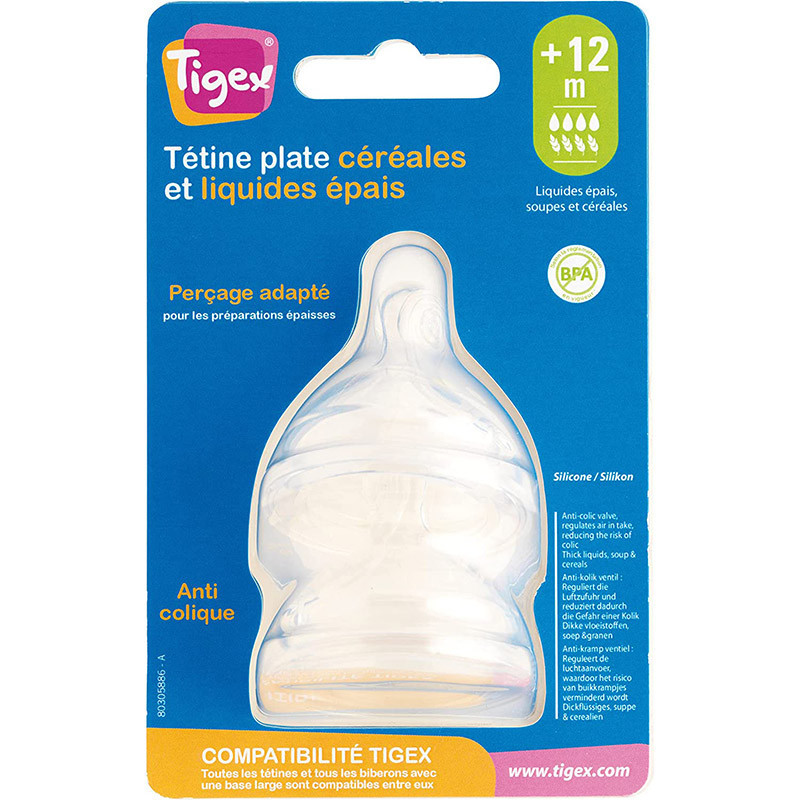 Tétines pour biberon Autonome Silicone - TIGEX - 80604502