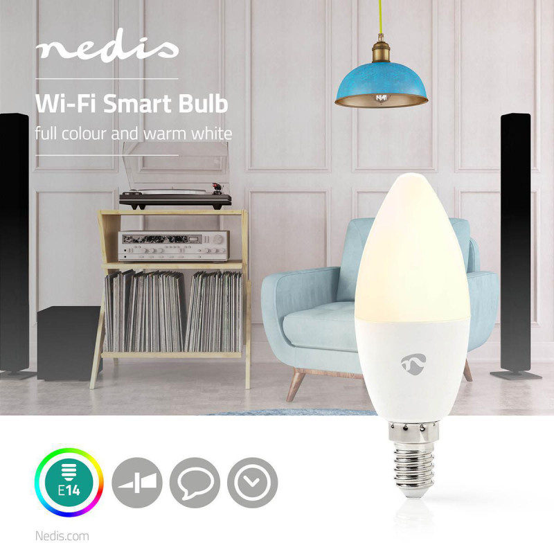 Ampoule SmartLife RGB 4.5W - NEDIS - WIFILC11WTE14