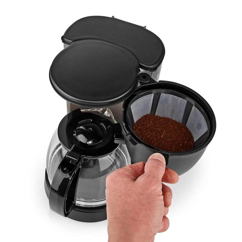 Machine à café 10 tasses 1.25L 750W Noir - NEDIS - KACM150EBK