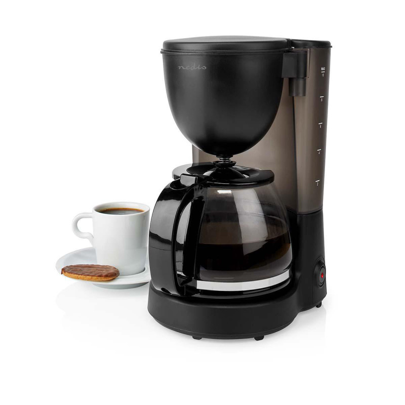 Machine à café 10 tasses 1.25L 750W Noir - NEDIS - KACM150EBK