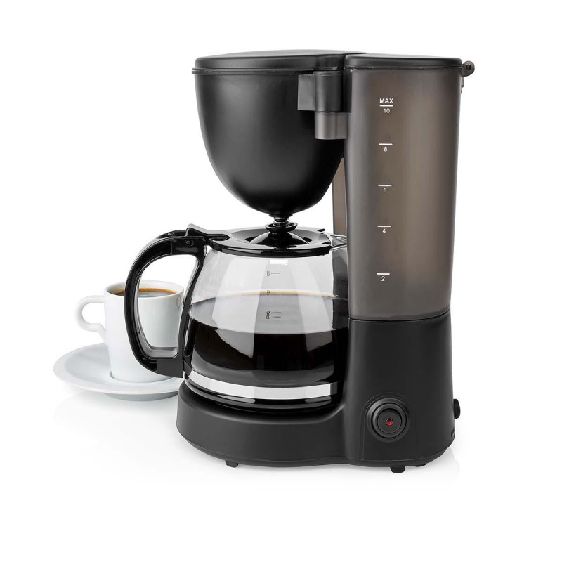 Machine à café 10 tasses 1.25L 750W Noir - NEDIS - KACM150EBK