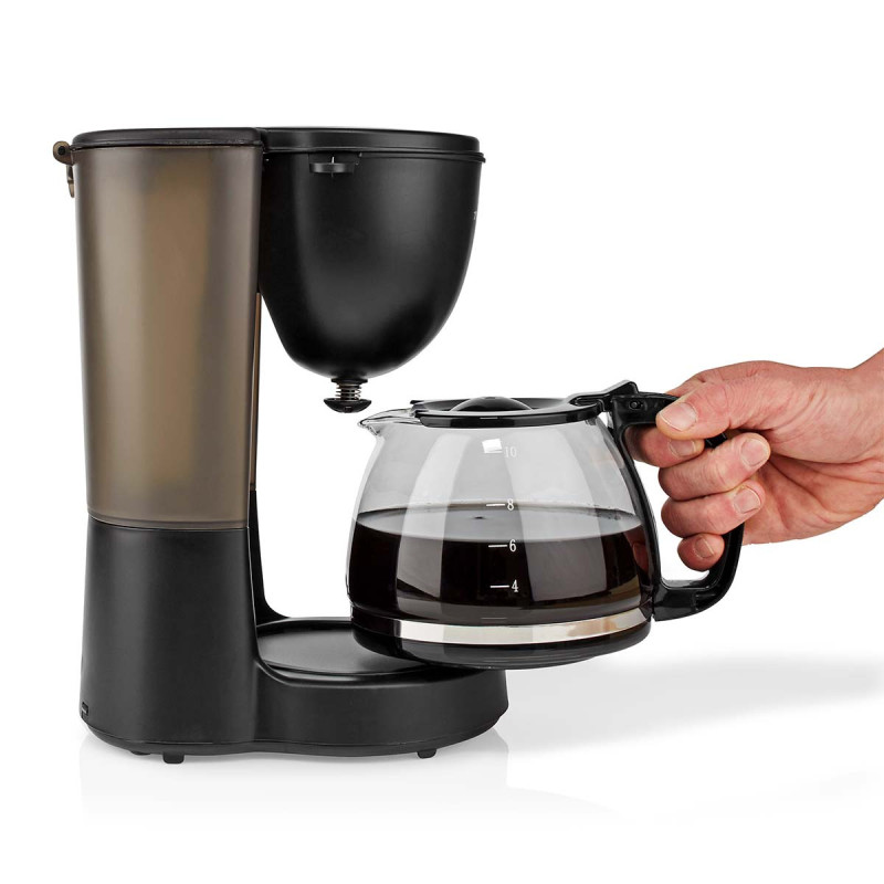 Machine à café 10 tasses 1.25L 750W Noir - NEDIS - KACM150EBK