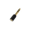 Adaptateur Jack 6.5 mm/Jack 3.5 mm Stéréo Mâle/Mâle Noir - APM - 422027