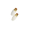 Fiches TV 9.52mm 1 Fiche Mâle et 1 Fiche Femelle Blanc - APM - 410008