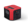 Radio Réveil Charge Luna Double Alarme Digital Rouge - SCHNEIDER - SCCG360ACLRED