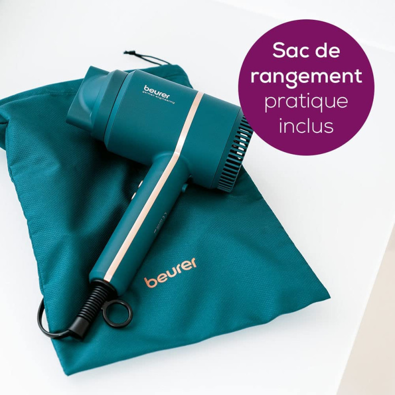 Sèche-cheveux pratique Comptact 2000W Bleu - BEURER - HC35