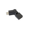 Adaptateur HDMI Coudé Mâle/Femelle 360° Noir - APM - 590497