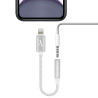 Adaptateur audio pour Apple MFI Lightning Blanc - AKASHI - ALT24903