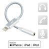 Adaptateur audio pour Apple MFI Lightning Blanc - AKASHI - ALT24903