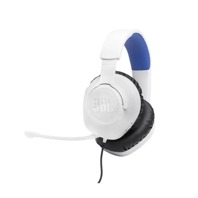 Casque Gaming Quantum 100P Console Blanc/Bleu - JBL - JBLQU100PWHTBLU