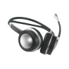 Micro Casque Filaire 2 Oreillettes Noir/Argenté - APM - 571181