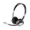 Micro Casque Filaire 2 Oreillettes Noir/Argenté - APM - 571181