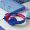 Casque Kids Bluetooth 5.1 + Micro Bleu/Rouge - AKASHI - ALT30607