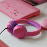 Casque Kids Bluetooth 5.1 + Micro Rose/Violet - AKASHI - ALT30614