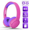 Casque Kids Bluetooth 5.1 + Micro Rose/Violet - AKASHI - ALT30614