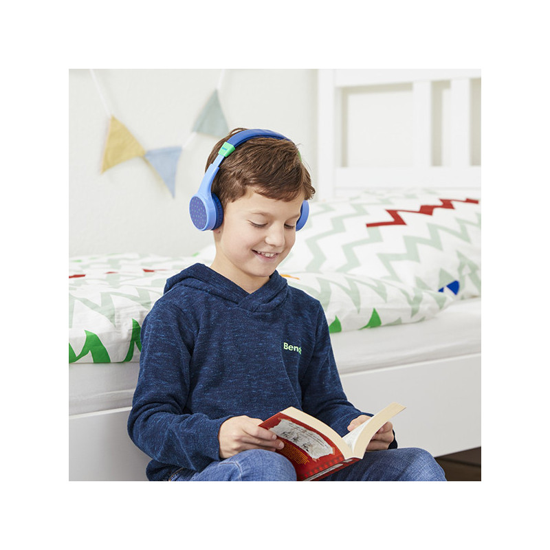 Micro-casque Bluetooth Teens Guard Bleu/Vert - HAMA - 00184111