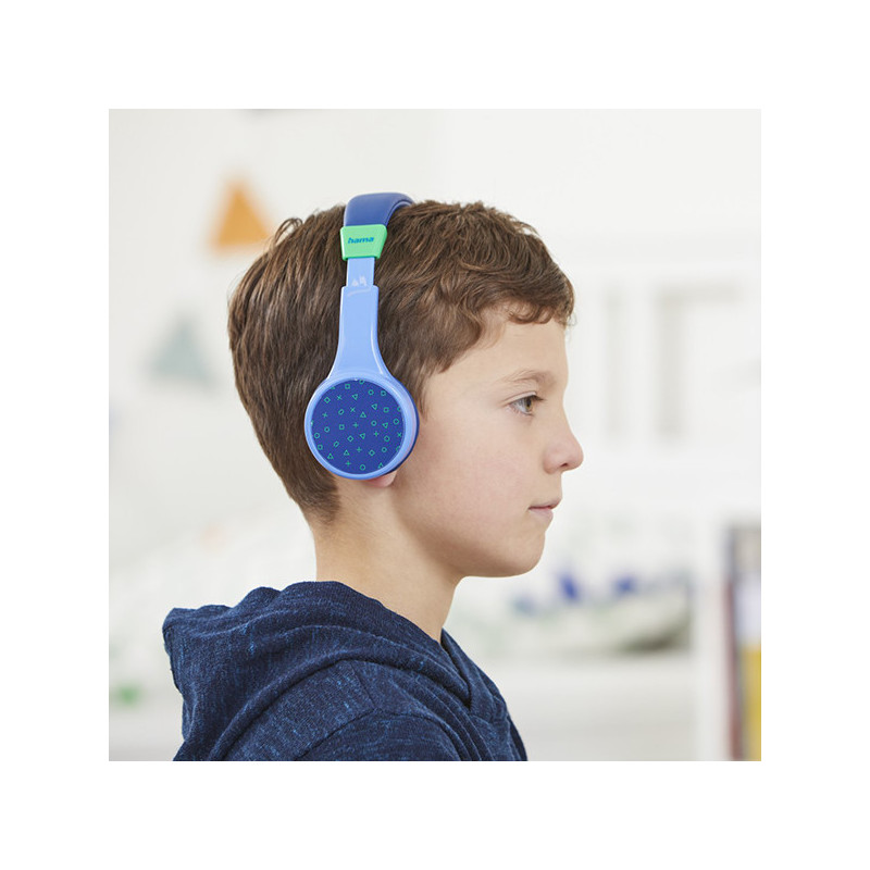 Micro-casque Bluetooth Teens Guard Bleu/Vert - HAMA - 00184111