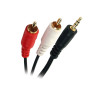 Câble Jack 3.5mm Mâle vers 2 RCA Mâle 10m - APM - 419009