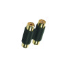 Adaptateur Double RCA Femelle/Femelle Noir - APM - 422026