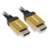 Câble HDMI 4K Ethernet Mâle/Mâle 1.80m Noir/Doré - APM - 590465