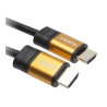 Câble HDMI 4K Ethernet Mâle/Mâle 3m Noir/Doré - APM - 590467