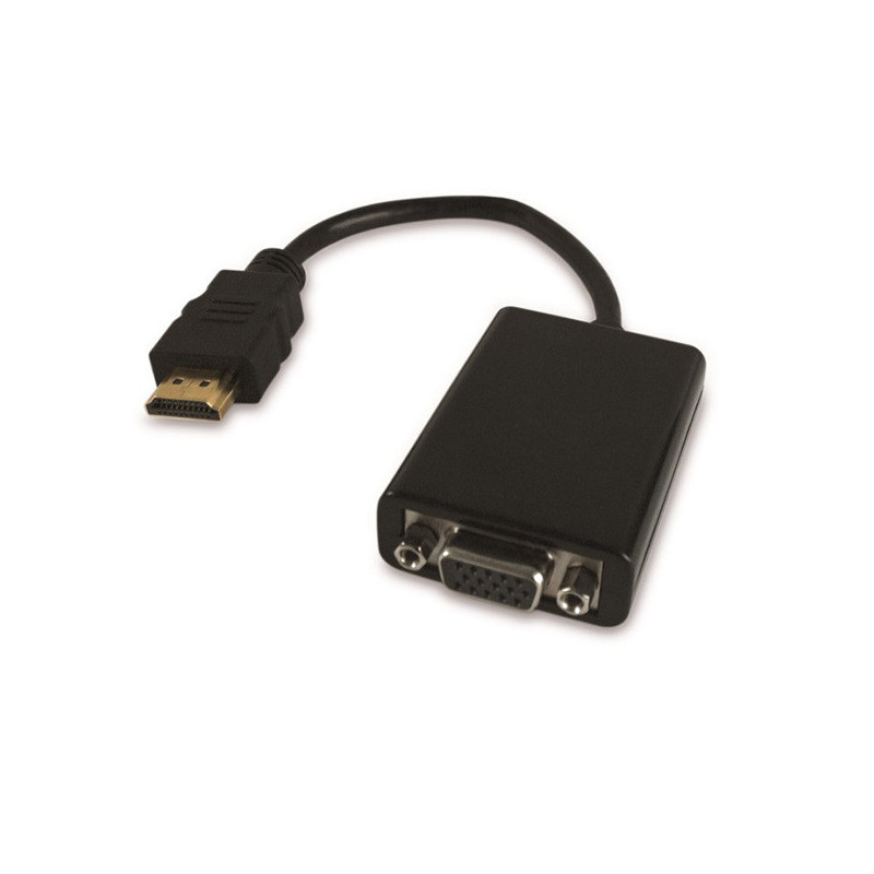 Convertisseur HDMI Mâle vers VGA Femelle Noir - APM - 590472