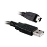 Câble USB 2.0 Mâle vers Mini USB Mâle 1.8m Noir - APM - 570308