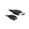 Câble USB 2.0 USB-A/Micro USB Mâle/Mâle 2m Noir - APM - 570310