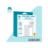 Ecouteur Jack 3.5mm + Micro + Eco 0.02 Blanc - GEEK MONKEY - GM075