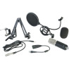 Microphone USB Condensateur pour Enregistrement/Streaming/Podcast Noir - IBIZA SOUND - STM200-PLUS