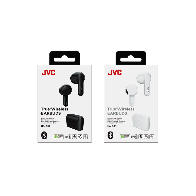 Ecouteurs Bluetooth True Wireless Noir - JVC - HAA3T-BU