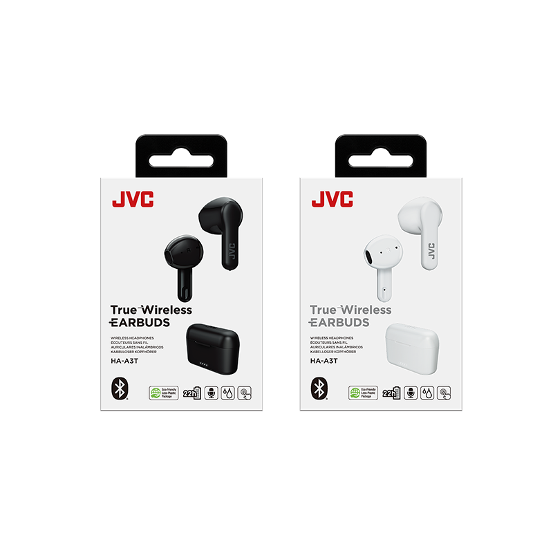 Ecouteurs Bluetooth True Wireless Blanc - JVC - HAA3T-WU