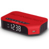 Radio-réveil double alarme Viva Rouge - SCHNEIDER - SCCG310ACLRED